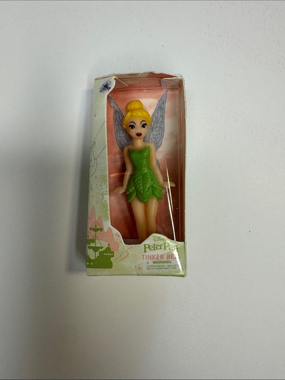 Disney Tinker Bell Petite Fairy Doll - Green Dress, Yellow Hair, Silver Wings